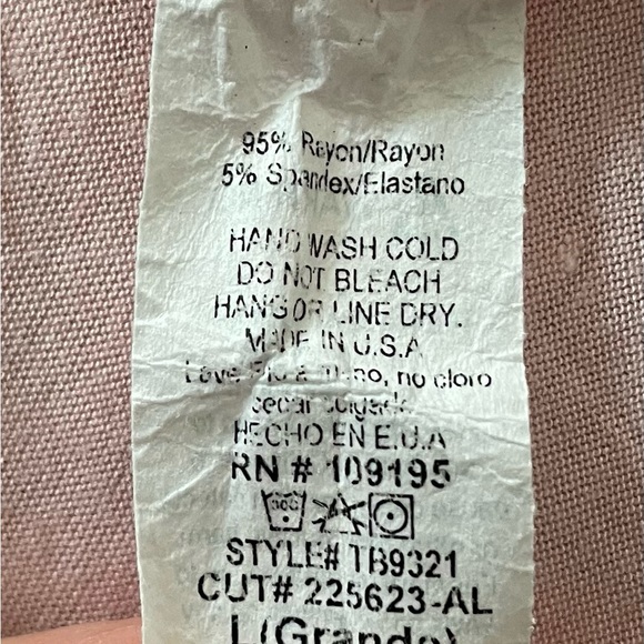 Papaya “Baddie” lettuce edge pink graphic crop top size L Barbiecore boho skater - Picture 6 of 16